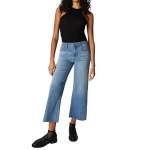 NEW UNPUBLISHED greta mid-rise cropped wide leg jean in larchmont